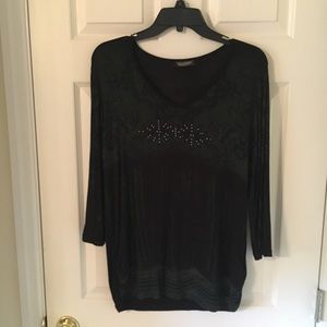 Vanilla Sugar Tops - Black & Grey Top, Large Vanilla Sugar Tops - Black & Grey Top, Large